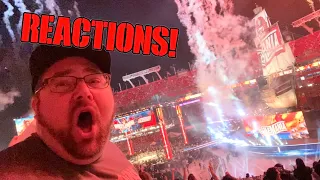 LIVE WRESTLEMANIA REACTIONS INSIDE RAYMOND JAMES STADIUM! Night 1 2021