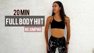 20 MIN QUICK NO JUMPING SWEATY HIIT - No Equipment - No Repeat - Full Body Home Workout, Weigh Loss