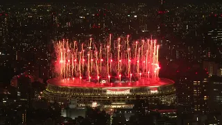 Tokyo 2020: Fireworks mark start of Olympic opening ceremony