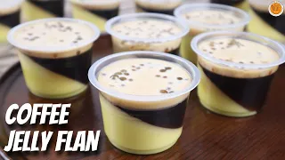 Coffee Jelly Flan | How to Make Coffee Jelly Flan | Mortar and Pastry