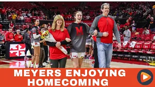 Senior Guard Abby Meyers Enjoying Homecoming at Maryland