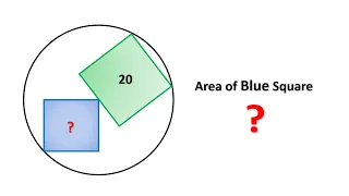 What will be Area of Blue Square ? | Class 7 Math Geometry Problem and Solutions |School Homework