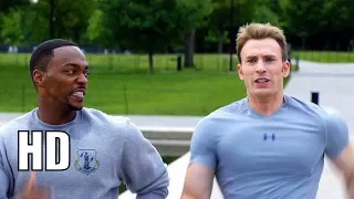 'On Your Left'  Cap Meets Sam Wilson | Captain America The Winter Soldier (2014) Full HD