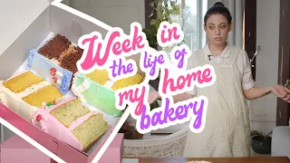 week in the life at my home bakery | planning, baking, packing orders