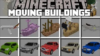 Minecraft DON'T TOUCH THE MOVING BUILDINGS MOD / DANGEROUS INSTANT STRUCTURES !! Minecraft Mods