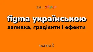 Figma українською | Все про заливку, обводку, градієнти та ефекти фігур у Фігма