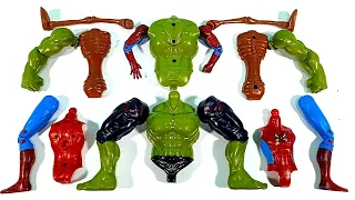 Assemble Marvel Avengers Hulk Smash, Spider-Man VS Siren head