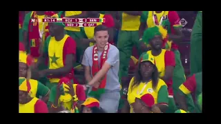 Moroccan dances with Senegalese supporters against Ecuador! #shorts