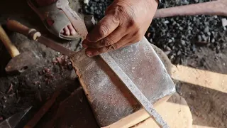 How To Make a Big  Cauldron Spoon  || Chamach Making Process