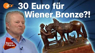 Vom Trödel: Für seine Wiener Bronze aus der Bananenkiste stapelt er viel zu tief! | Bares für Rares