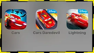 Disney Pixar Cars (3 Games) - Cars: Fast as Lightning,Cars Daredevil Garage,Cars: Lightning League