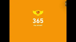 Duolingo 365 DAY streak!