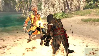 Assassin's Creed Black-flag Freedom Cry All Takedown Animations and Finishes feat Adewale