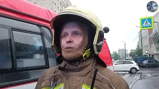 Пожар по рангу 1-бис в торговых павильонах в Архангельске