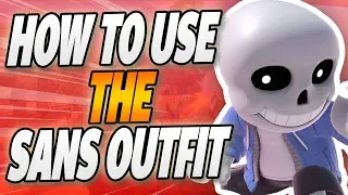 How To Use The Sans Outfit! Super Smash Bros Ultimate