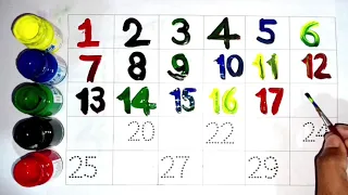 1 to 100,One two three, 1 to 100 counting, ABC, ABCD, 123,Numbers, learn to count, national school