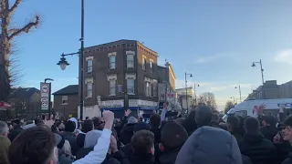 Tottenham fans singing being a yid before the North London derby. Spurs 0-2 Arsenal. 15.01.23