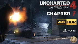 Uncharted 4: A Thief's End | Chapter 7 - Gameplay & Walkthrough - No Commentary (PS5 4K 60FPS)