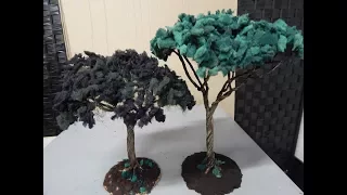 como fazer mini arvore- miniature tree-miniatura arbol