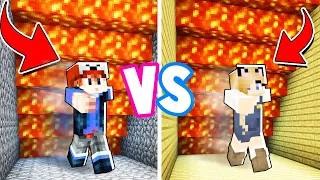 Minecraft - CHŁOPAK vs DZIEWCZYNA Lava Run Challenge | Vito vs Bella