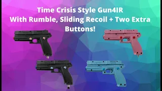 Time Crisis Style Gun4IR With Recoil + Rumble + Buttons
