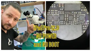 ADVANCED REPAIRS - iPAD PRO 12.9 NO POWER AND NO BOOT - SHORT CIRCUIT - TROUBLESHOOTING