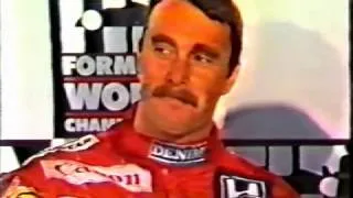 1987 - Osterreichring - THAT interview between Nigel Mansell and Murray Walker!