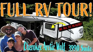 Full RV Tour! Family of 4 living in 5th wheel!
