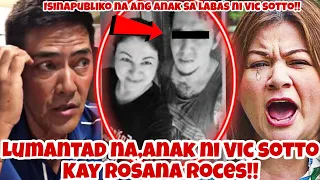 LUMANTAD NA❗Ang anak sa labas ni Vic Sotto kay Rosana Roces!!OMG!!