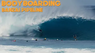 BODYBOARDING MAXED OUT BANZAI PIPELINE 03/25/2024