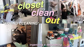 *HUGE* SPRING CLOSET CLEAN OUT 💐 (decluttering, organizing, & getting rid of everything!)