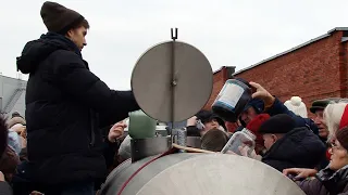 Alytaus rajono ūkininkas prisijungė prie protesto akcijos ir savo ūkyje auginamų karvių.. 2023 02 08