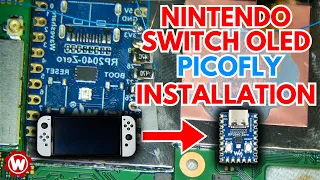 Nintendo Switch Waveshare RP2040 PicoFly OLED Installation