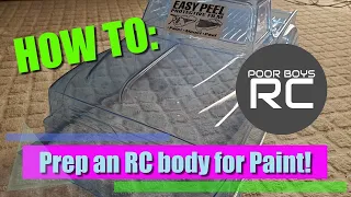 How To Prep a Lexan Body for Paint