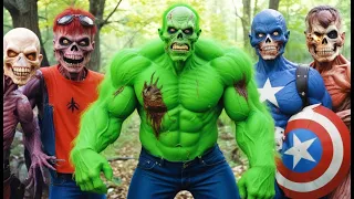 Zombie Hulk VS Avengers - Hide and Seek!