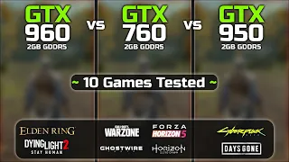 GTX 960 vs GTX 950 vs GTX 760 | Test In 10 Games