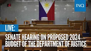 LIVE: Senate hearing on proposed 2024 budget of the Department of Justice