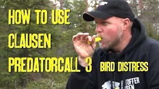 How to use Clausen Predatorcall 3 bird distress call, by Kristoffer Clausen
