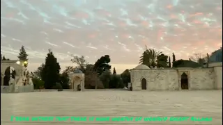 A Glimpse of Maghreb Adhan at Masjid Al Aqsa