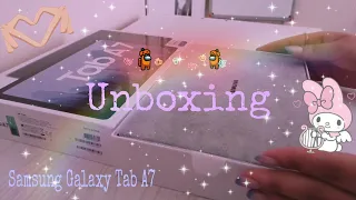 Samsung Galaxy Tab A7 kutu açılımı🧚🏻‍♀️ (aesthetic unboxing)