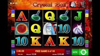 Crystal Ball Slot - Big Win - €12,587.50 - 5,035X  (Scatters Online Casino)