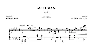 Kapustin "Meridian Op.34" for solo piano