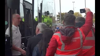 Rangers 0-2 Celtic......Celtic Team Bus, Directors and Fans, Arrive at Ibrox Stadium