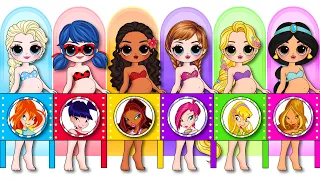 Winx Club: Disney Princess Get NEW FASHION | 30 DIYs Fun For Kids