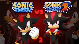 Sonic Dash vs Sonic Dash 2 Sonic Boom: Shadow Comparison [60fps]