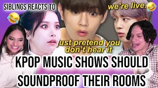 Siblings react to 'why kpop music shows should make waiting rooms soundproof' 😂