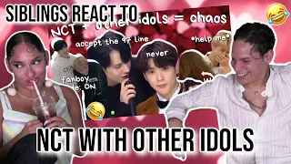 Siblings react to NCT interacting with other idols (warning: a mess)😂😈🤭