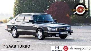 2,0 literes turbóval SAABtuk fel a tesztpályát | 1986 SAAB 900 Turbo 16S Aero [ENG sub]