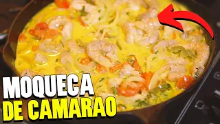 RECEITA DE MOQUECA DE CAMARÃO RÁPIDA E FÁCIL | Moqueca baiana simples