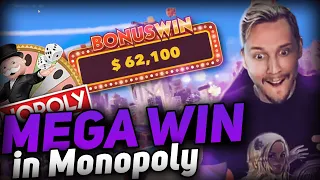 Streamer Legendary Win 62.000 € on Monopoly Live - Top 5 Best wins of the week slots